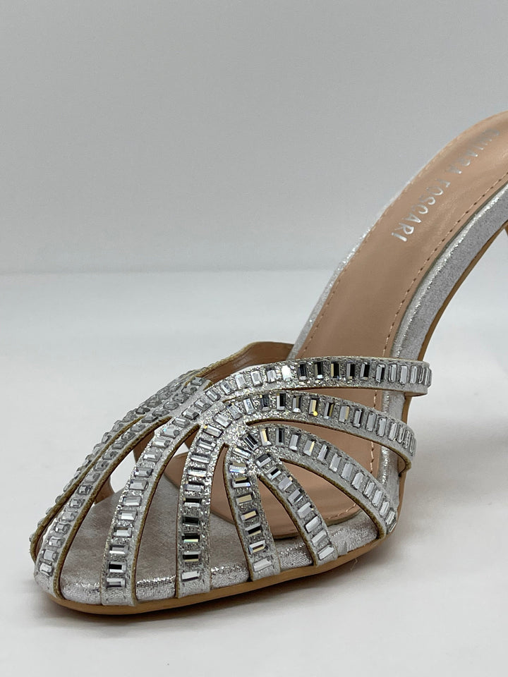 Black Stacy™ heeled sandals by Emma & Rose Cape Town, stylish open-toe shoes with ankle straps and block heels.