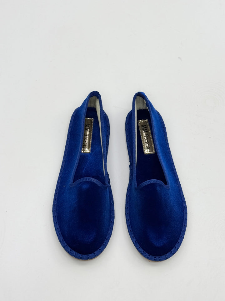 Emma & Rose Cape Town Amber Friulane slippers in electric blue soft luxurious fabrics, size 36, stylish and comfortable footwear.