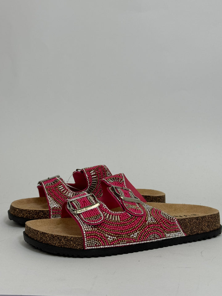 Orange Merano™ Chic Sandals by Emma & Rose Cape Town, stylish slip-on shoes with a trendy design and comfortable fit.