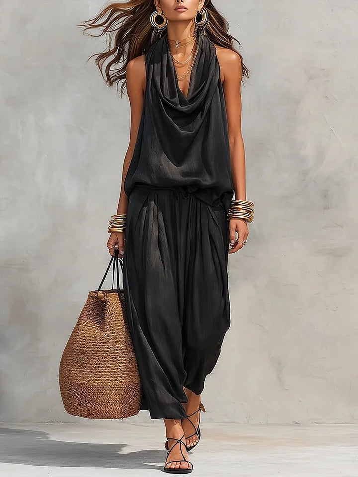 Simona™ set featuring a stylish top and trousers by Emma & Rose Cape Town, displayed together in a coordinated fashion.