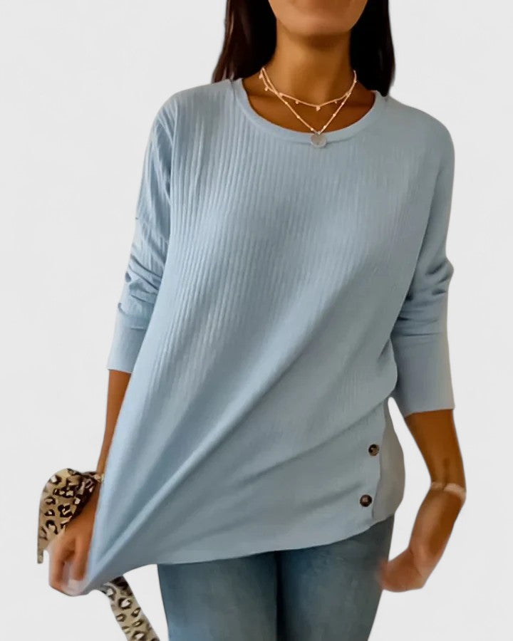 Megan™  |  Elegant Crew Top