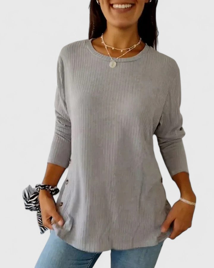 Megan™  |  Elegant Crew Top