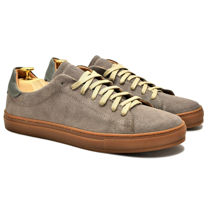 Emma & Rose Cape Town Ostuni full taupe shoes with sleek design and rounded toes, perfect for casual or formal wear.