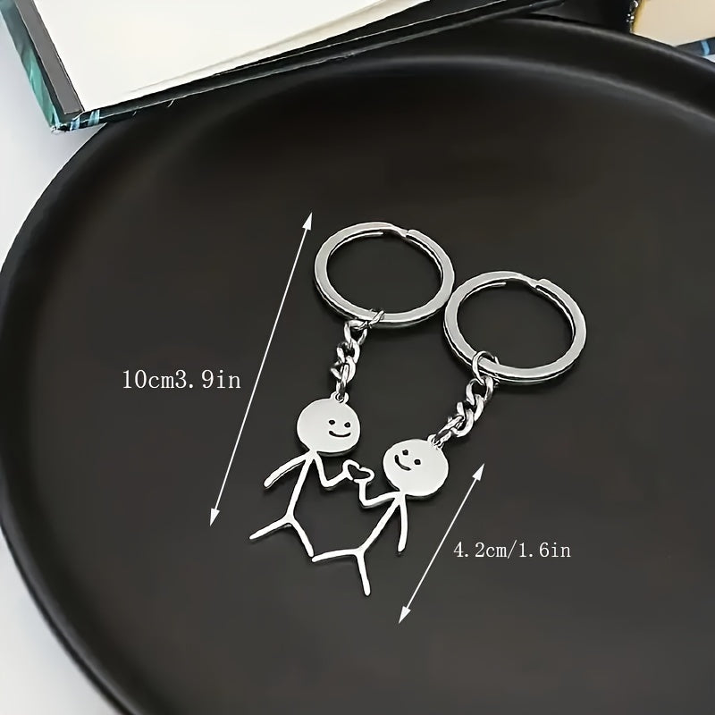 Silver-like Jacoba™ 2-piece family jewelry set by Emma & Rose Cape Town featuring cute, coordinated accessories for the family.