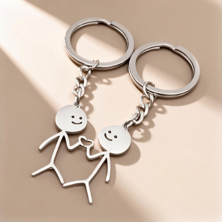 Two-piece Jacoba™ family jewelry set by Emma & Rose Cape Town featuring silver-like designs with cute, family-themed charms.