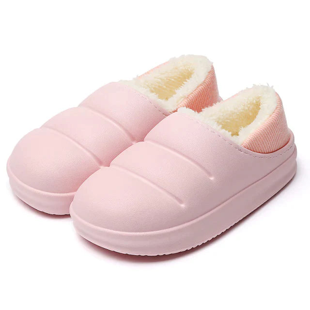 Black Yana™ slippers by Emma & Rose Cape Town, super comfortable slip-on footwear for cozy indoor wear.