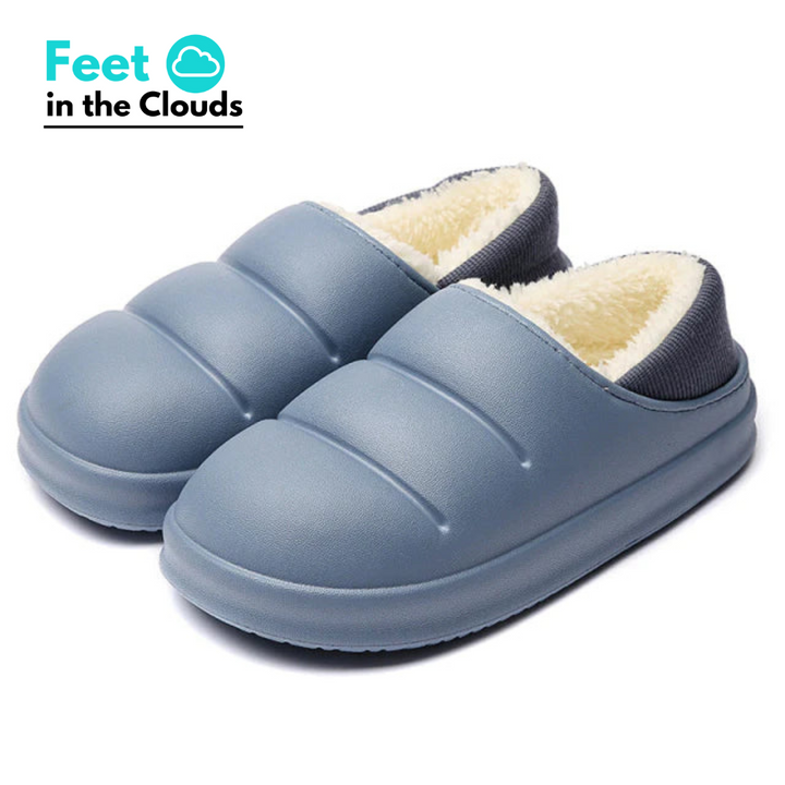 Black Yana™ slippers by Emma & Rose Cape Town, super comfortable slip-on slippers with soft interior and cushioned sole.