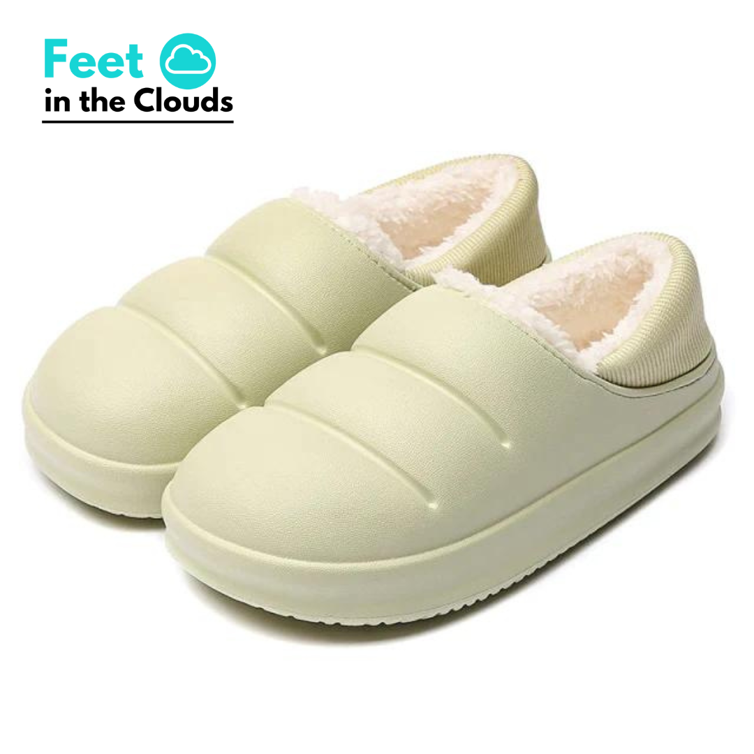 Black Yana™ slippers by Emma & Rose Cape Town, super comfortable slip-on slippers with soft fabric for cozy wear.
