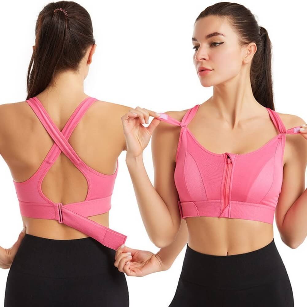 Black Emma & Rose Cape Town Velora sports bra with support, designed for active wear and comfort during workouts.