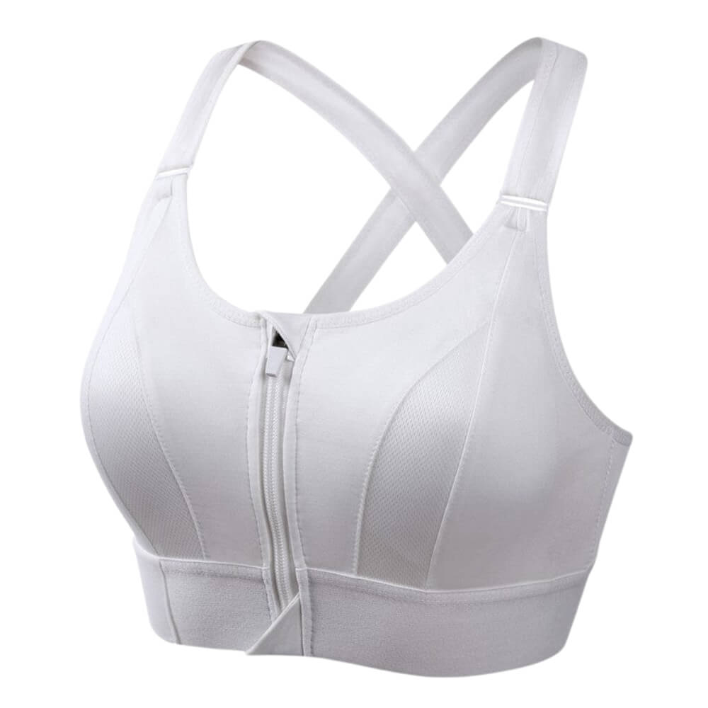 Black Velora sports bra with support from Emma & Rose Cape Town, featuring a comfortable fit for active wear.
