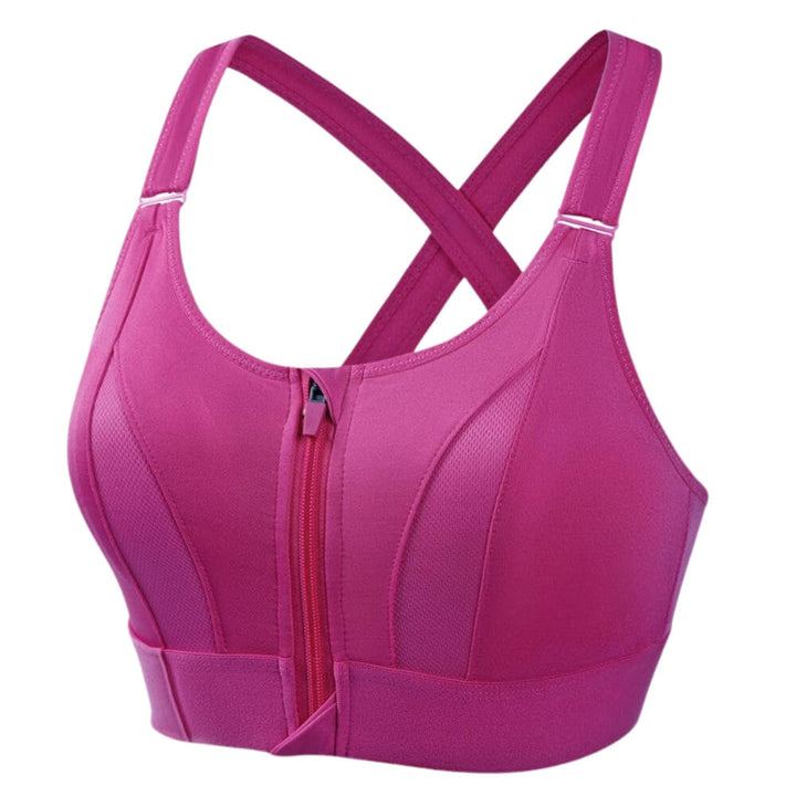 Black Emma & Rose Cape Town Velora sports bra with support, featuring a snug fit and breathable fabric for active wear.