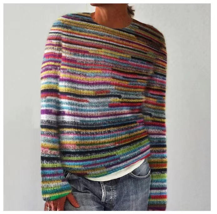 Emma & Rose Cape Town Keira casual patterned knit sweater with a cozy, stylish design, shown in a close-up view.