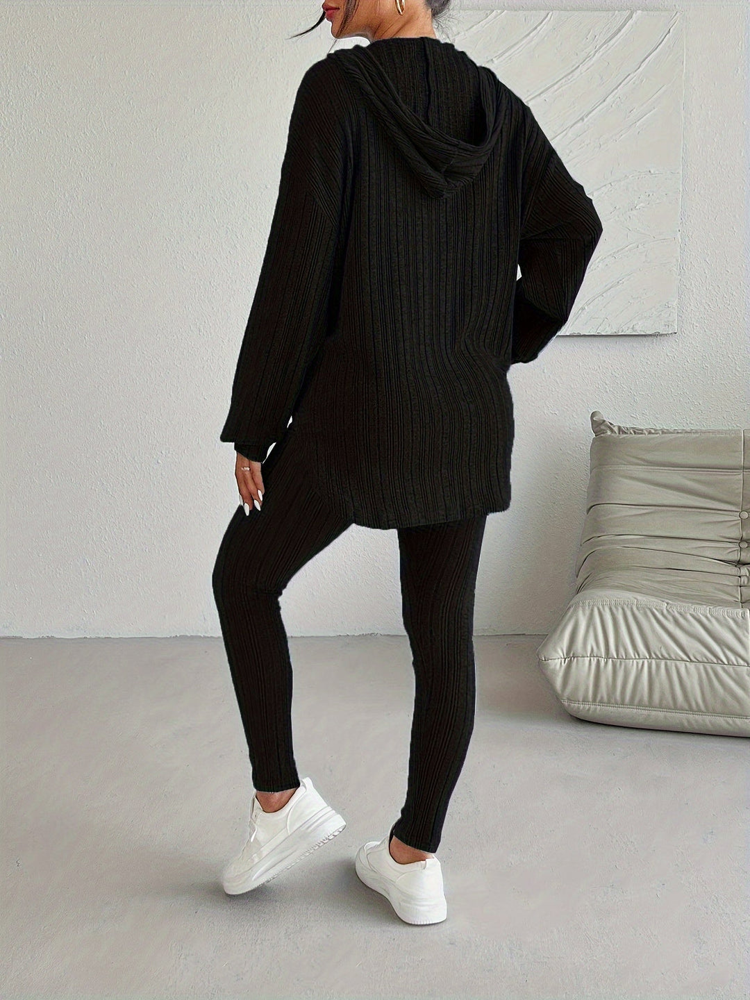 Teal Daniëlle™ Camden ribbed knit set by Emma & Rose Cape Town, featuring a cozy, fitted top and matching pants.