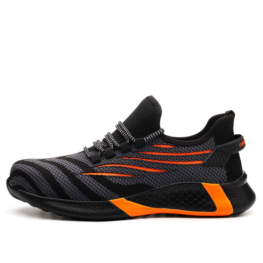 Orange Protective™ Indestructible Trainers by Emma & Rose Cape Town, durable sneakers for active wear, shown front view.