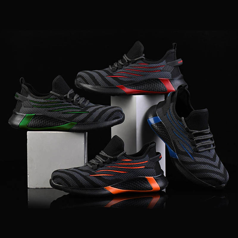Orange Protective™ Indestructible Trainers by Emma & Rose Cape Town, durable sneakers for active wear, shown from side angle.