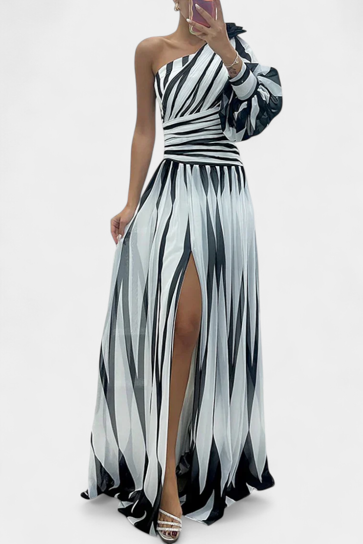 Emma & Rose Cape Town Aubryzah™ wedding guest maxi dress in white, elegant and sophisticated for special occasions.