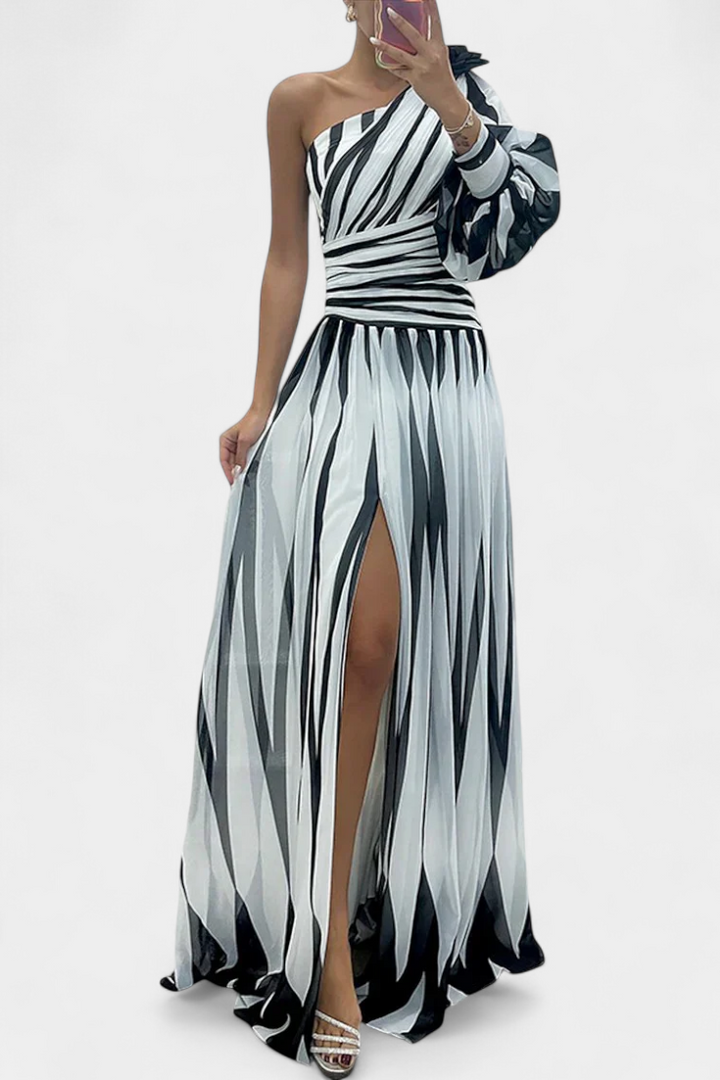 Emma & Rose Cape Town Aubryzah™ wedding guest maxi dress in white, elegant and sophisticated for special occasions.