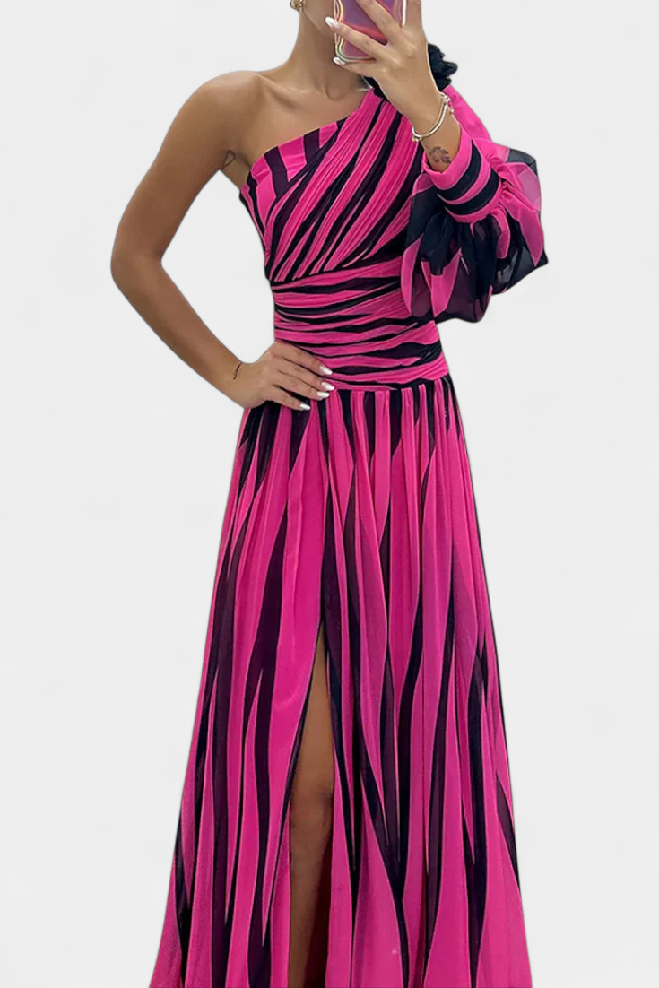 Emma & Rose Cape Town Aubryzah Maxi Dress for wedding guests, elegant white sophisticated gown with flowing fabric.