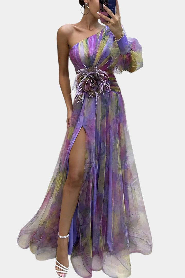 Yellow Danyzhel™ elegant maxi dress by Emma & Rose Cape Town, perfect for wedding guests, flowing and stylish for special occasions.