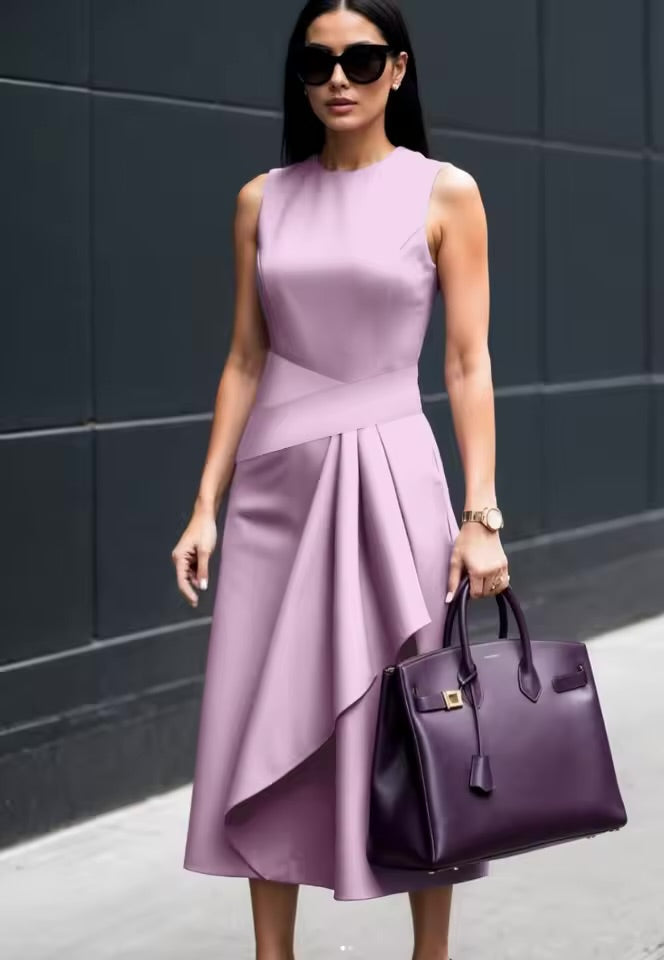 White Emma & Rose Cape Town Delaney scoop neck bodycon dress with side split, elegant fitted design for stylish occasions.