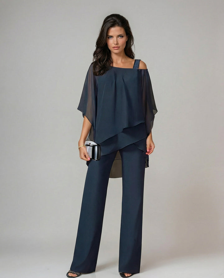 Emma & Rose Cape Town Mariella airy two-piece set in white, featuring lightweight fabric and stylish design.