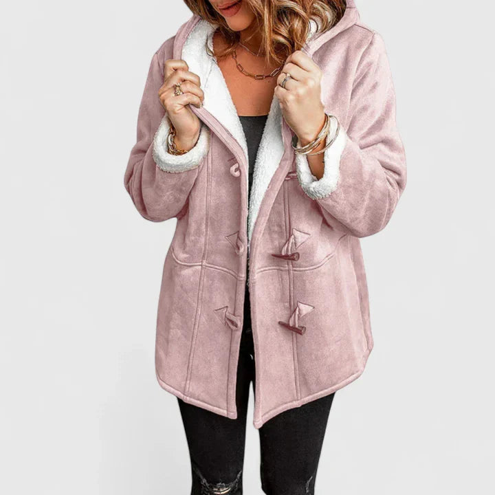 Emma & Rose Cape Town Ziah™ comfortable winter coat in grey, stylish and cozy for cold weather.