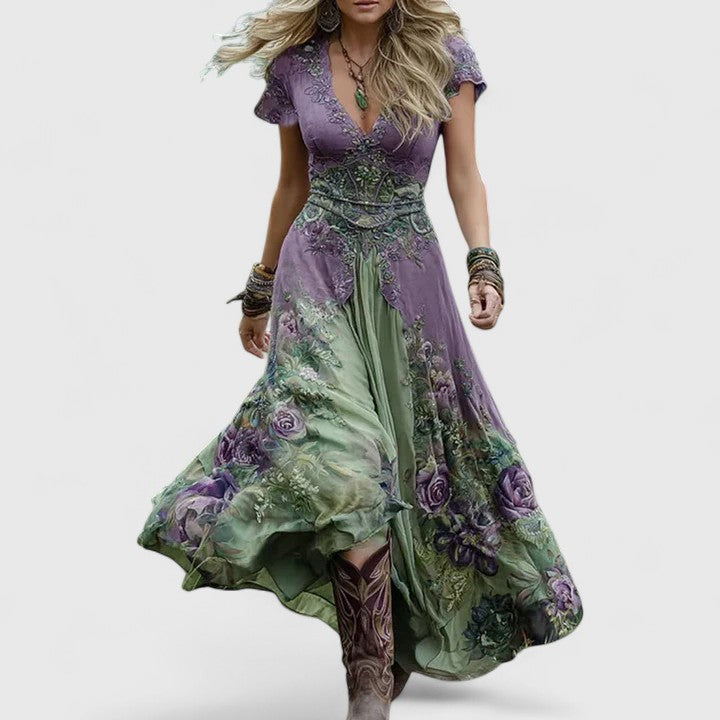 Emma & Rose Cape Town Laurenyssa women’s purple dress, sophisticated style, elegant fit, perfect for formal occasions.