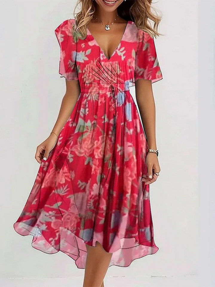 Brown Matilda™ summer dress belly cover for women, stylish maternity dress from Emma & Rose Cape Town, comfortable and fashionable.