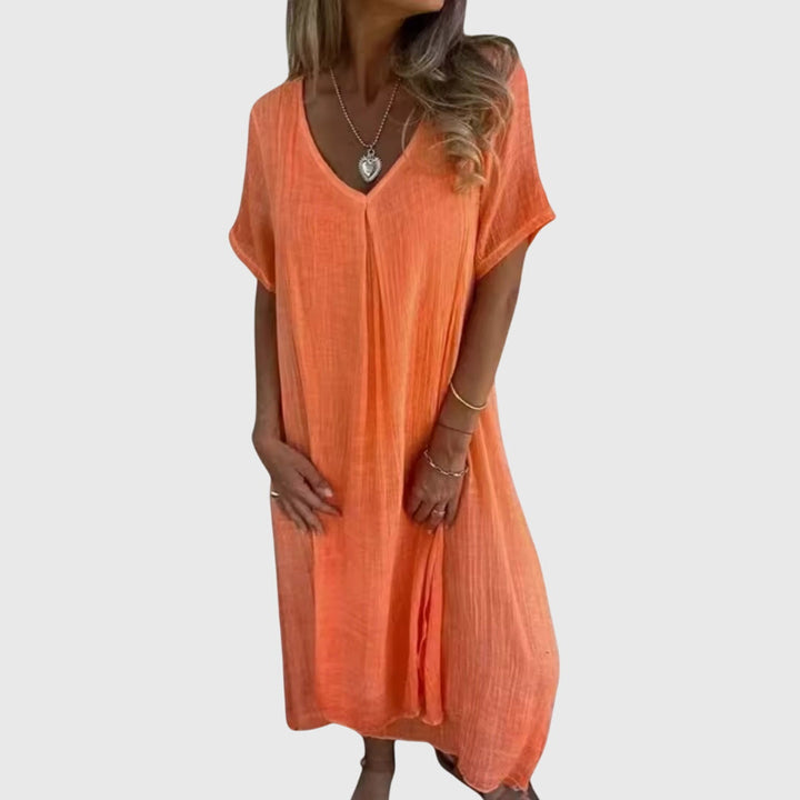 Fiona™  |  Elegant Lightweight V-neck Dress