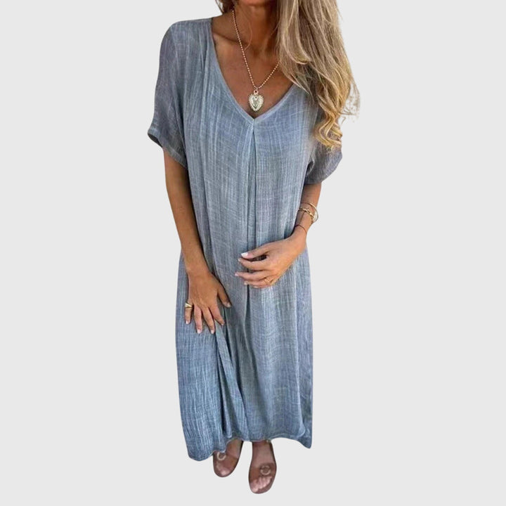 Fiona™  |  Elegant Lightweight V-neck Dress