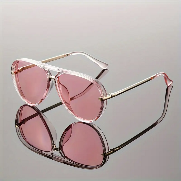 Women's Eros Aviator sunglasses by Emma & Rose Cape Town with black frames and tinted lenses, stylish accessory for women.