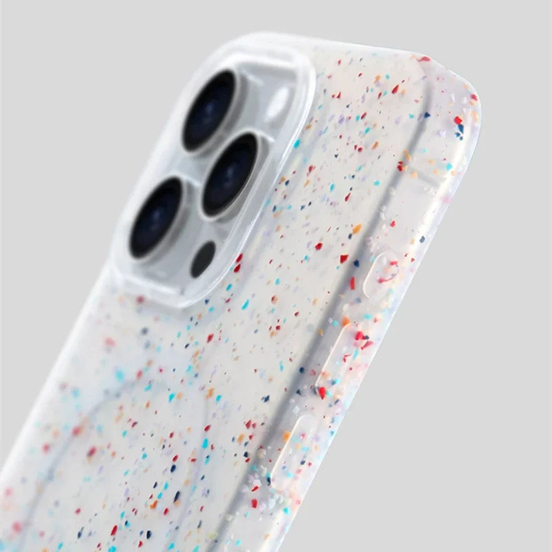 White InkSplash iPhone case by Emma & Rose Cape Town, stylish women's accessory for iPhone 14.