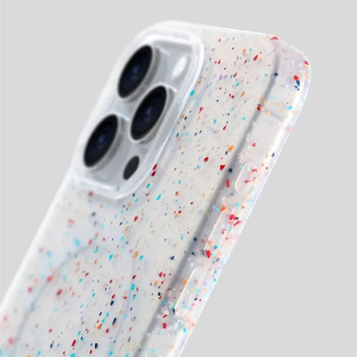 White InkSplash iPhone case by Emma & Rose Cape Town, stylish women's accessory for iPhone 14.