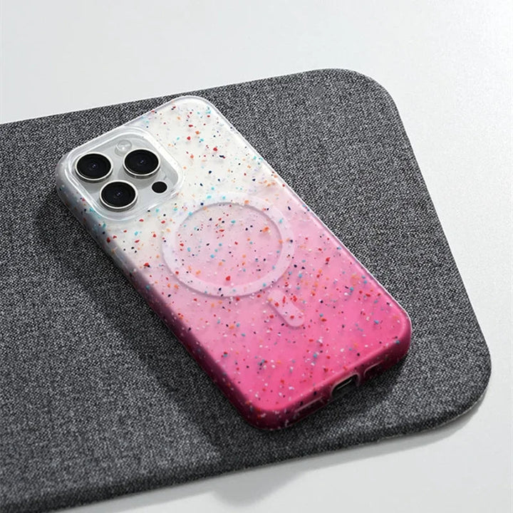 White InkSplash iPhone case for iPhone 14 by Emma & Rose Cape Town, featuring a stylish, protective design for women.