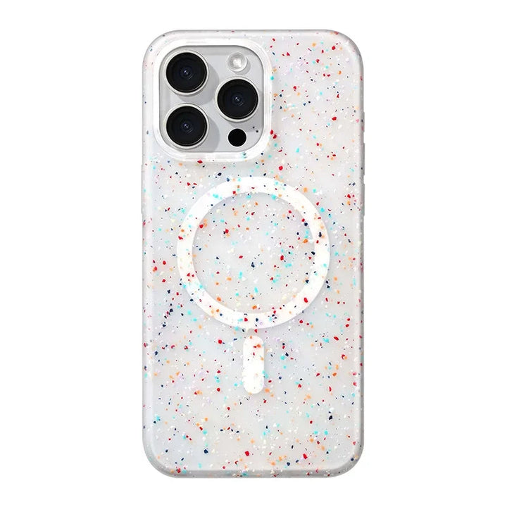 Emma & Rose Cape Town InkSplash iPhone case for women, white cake design on iPhone 14 accessory.
