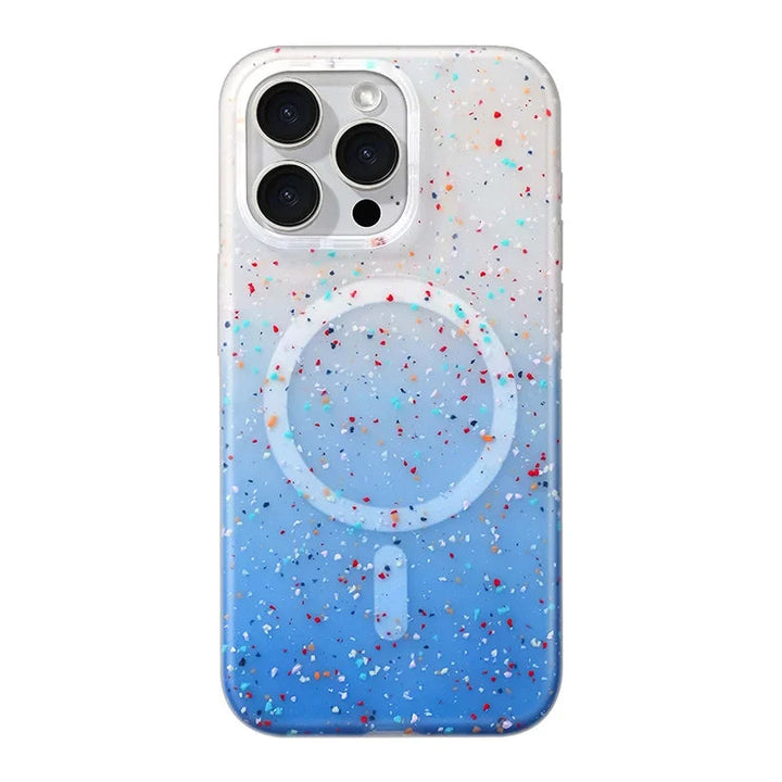 White InkSplash iPhone case by Emma & Rose Cape Town for iPhone 14, featuring a stylish design, women’s accessory.