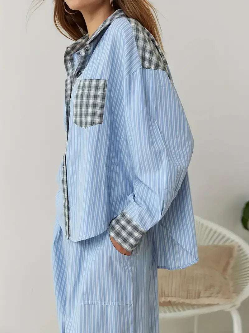 Pink women's lounge set by Emma & Rose Cape Town featuring a comfortable, relaxed-fit top and matching pants.