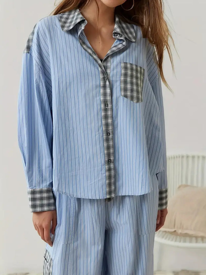 Pink women's lounge set from Emma & Rose Cape Town, featuring a comfortable, relaxed fit for casual or home wear.