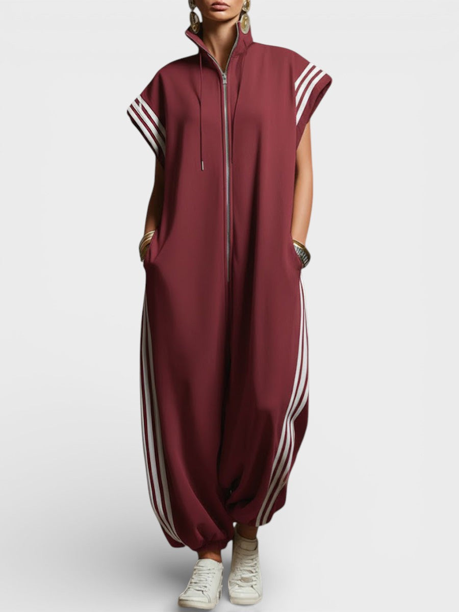 Elegant urban jumpsuit from Valentina™ by Emma & Rose Cape Town, featuring a sleek fit and stylish design.