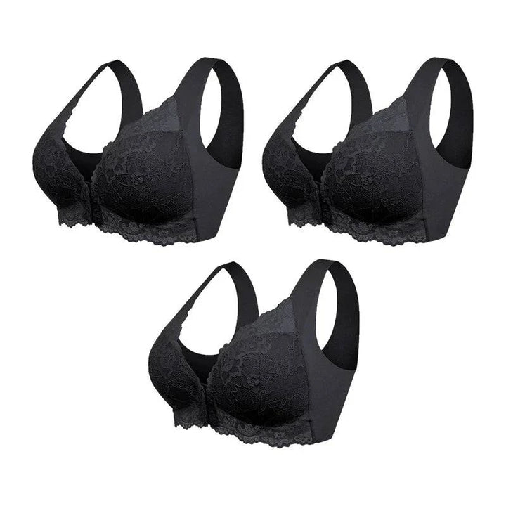 Emma & Rose Durban Paris wireless front closer shaping bra in three colors, featuring a seamless, supportive design for everyday wear.