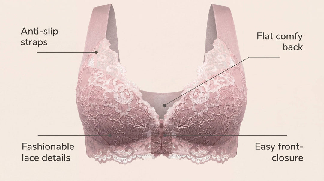 Emma & Rose Durban Paris Wireless Front Closer Shaping bra in three colors, featuring seamless front closure for comfortable support.