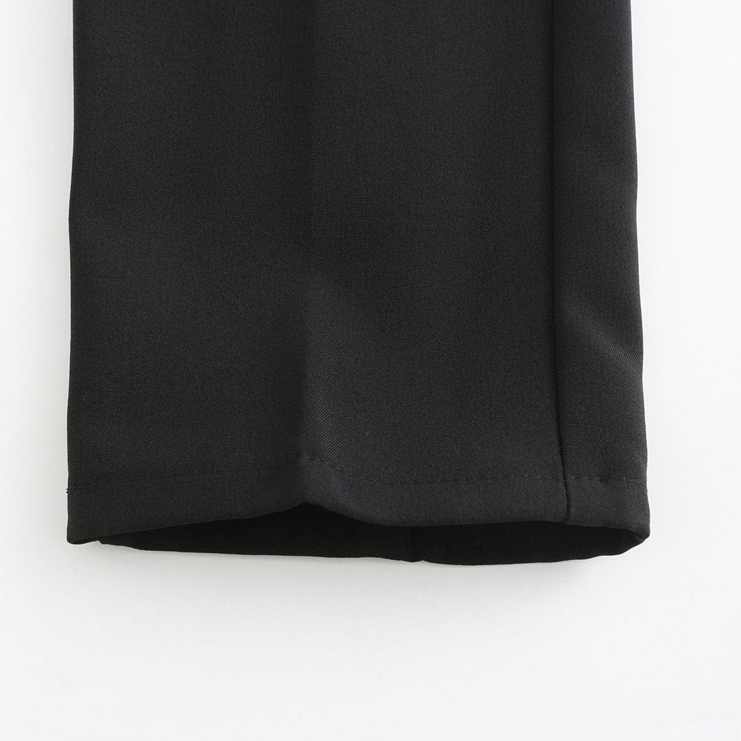 Black Janneke™ Amista Stretch Pantalon by Emma & Rose Manhattan, tailored fit, with stretch fabric for comfort and style.