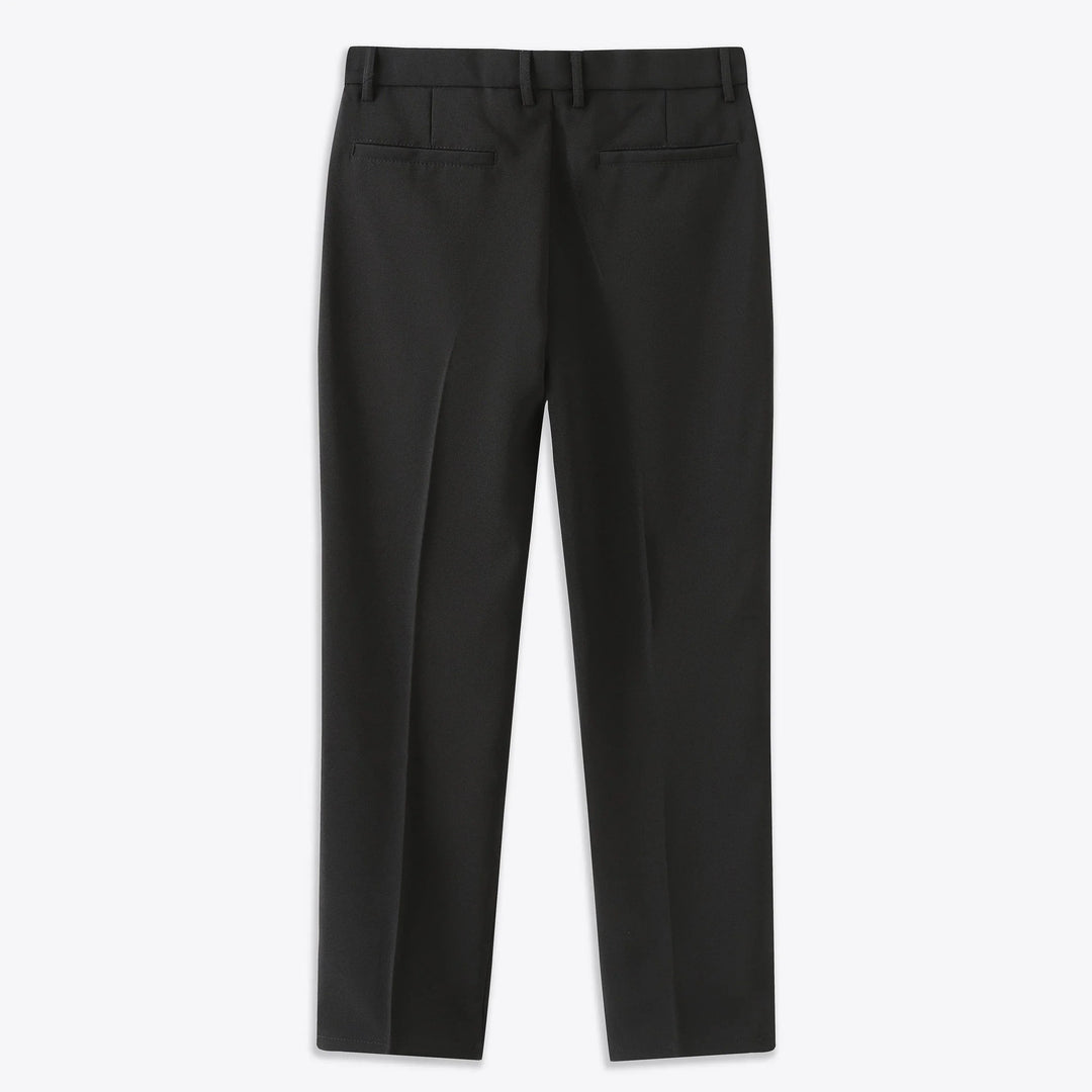 Black Janneke™ Amista stretch pantalon by Emma & Rose Manhattan, stylish fitted pants with comfortable stretch fabric.