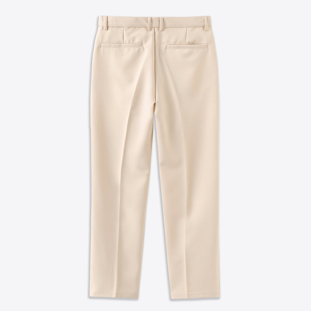 Black Janneke™ Amista stretch pantalon by Emma & Rose Manhattan, shown in a relaxed fit with smooth fabric and modern style.