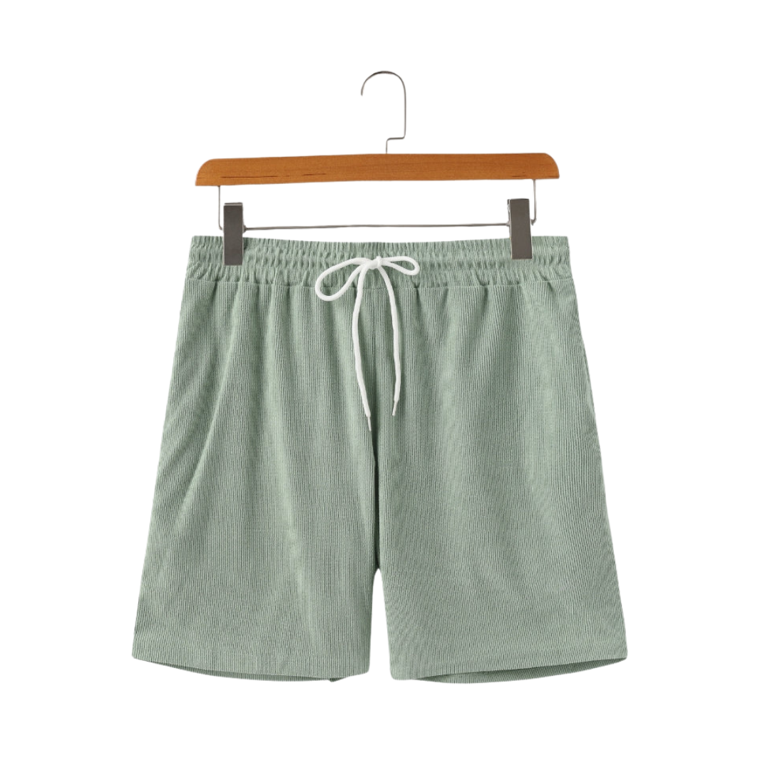 Emma & Rose Manhattan Dean Beachstride Shorts in green, lightweight and casual for comfortable beachwear and summer outings.