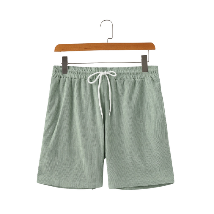 Emma & Rose Manhattan Dean Beachstride Shorts in green, lightweight and casual for comfortable beachwear and summer outings.