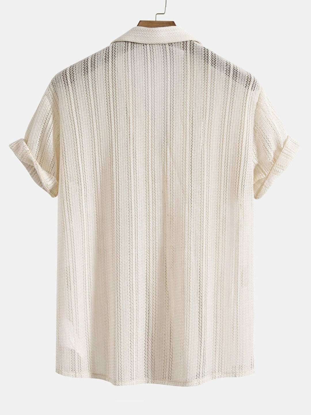 Beige Mads™ casual summer set by Emma & Rose Manhattan featuring a short-sleeved top and matching shorts.