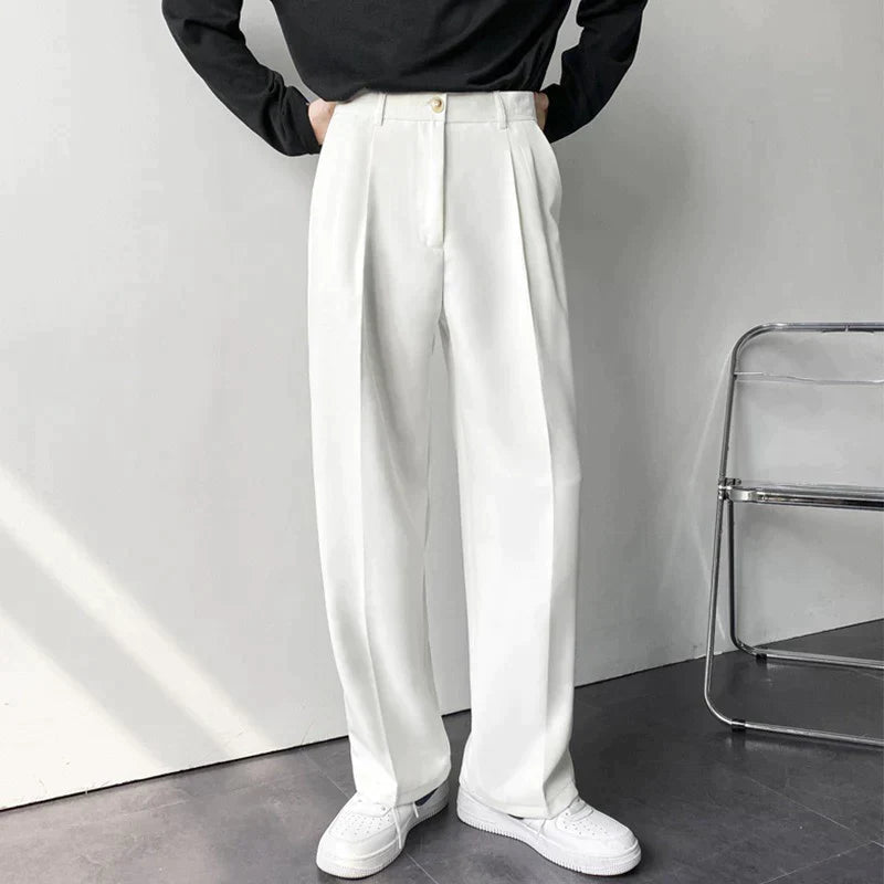 Black Pascal™ London Pantalon by Emma & Rose Manhattan, shown on a model, featuring a tailored design and comfortable fit.