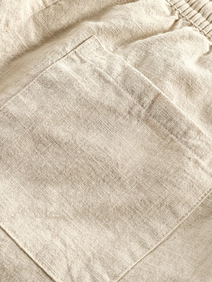 Emma & Rose Manhattan Joost™ short-sleeved polo set for men, coffee-colored fabric, casual summer clothing.