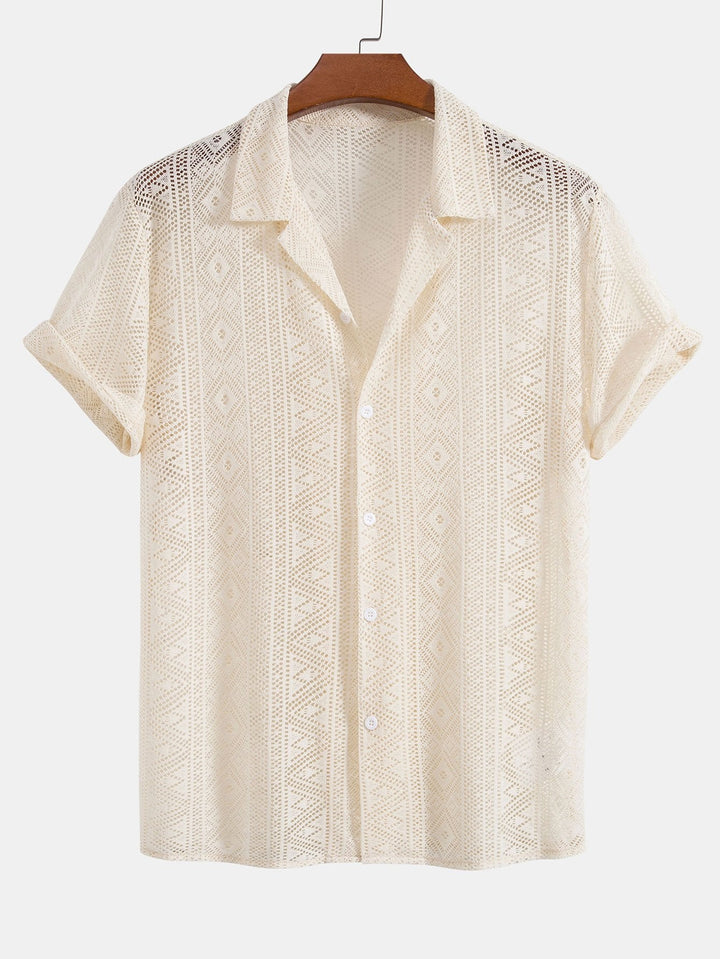 Emma & Rose Manhattan Joost™ short-sleeved polo set in coffee color, includes a polo shirt and matching shorts for men.